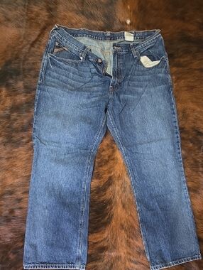Ariat Men's Relaxed Fit Dark Blue Jeans